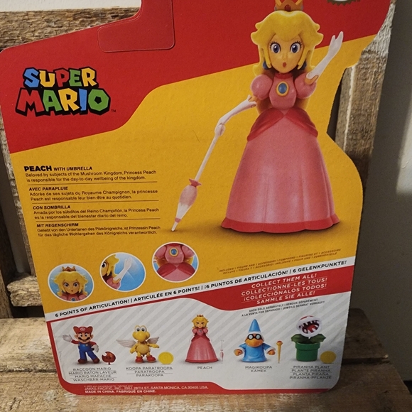 Super Mario Princess Peach With Umbrella - Picture 4 of 4